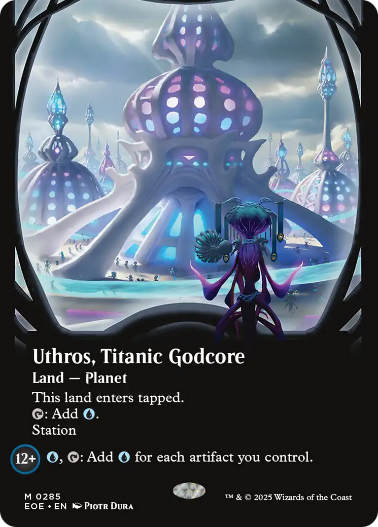 Uthros, Titanic Godcore (Borderless) [Edge of Eternities] Foil
