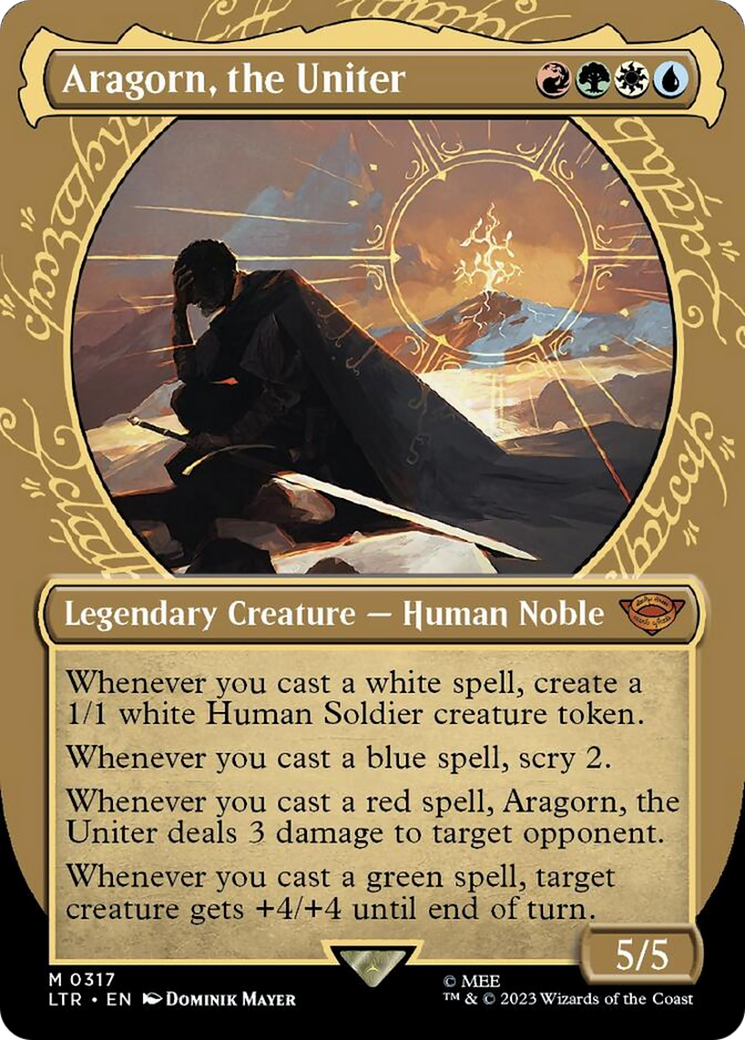 Aragorn, the Uniter (Showcase Ring Frame) [The Lord of the Rings: Tales of Middle-Earth] Foil