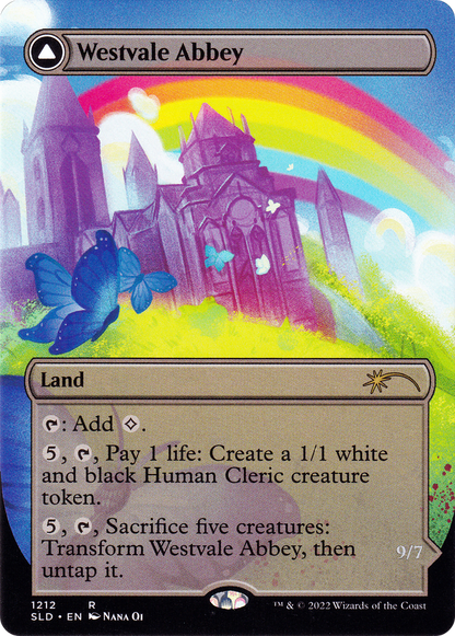 Westvale Abbey // Ormendahl, Profane Prince (Display Commander) (Borderless) [Secret Lair: From Cute to Brute] Foil