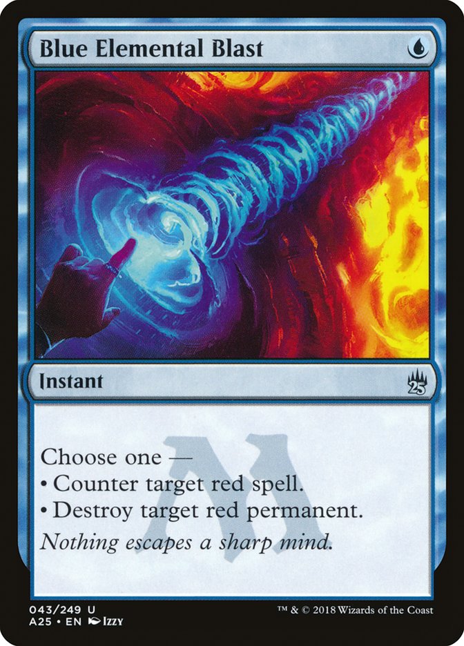 Blue Elemental Blast [Masters 25] Foil