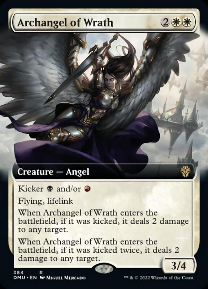 Archangel of Wrath (Extended Art) [Dominaria United] Foil