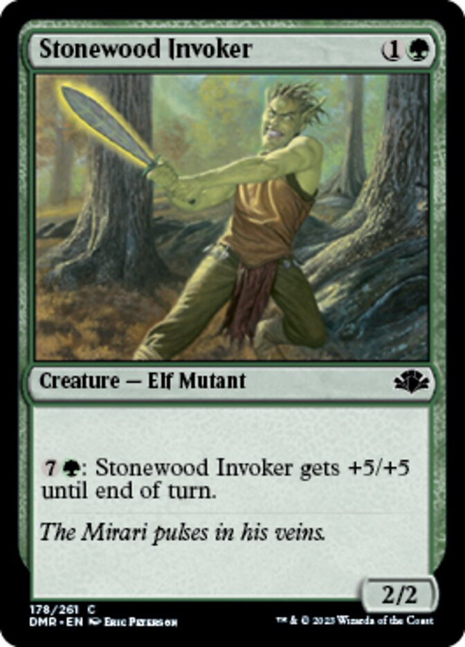 Stonewood Invoker [Dominaria Remastered] Foil