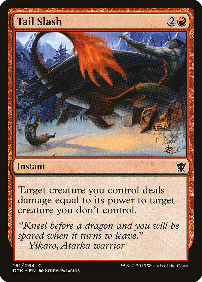 Tail Slash [Dragons of Tarkir] Foil