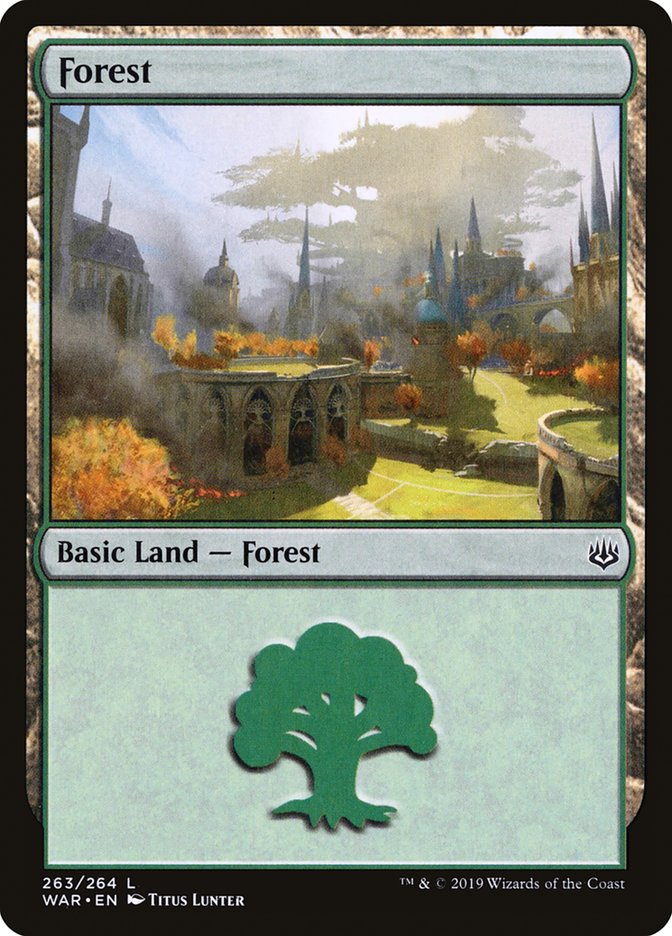 Forest (263) [War of the Spark] Foil
