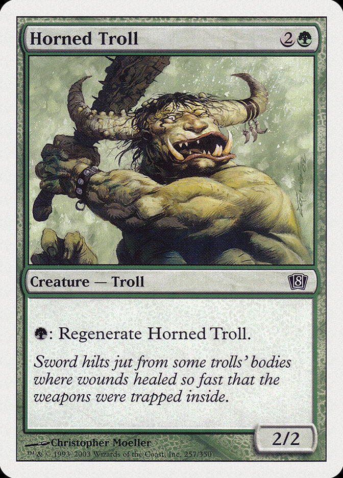 Horned Troll [Eighth Edition] Foil