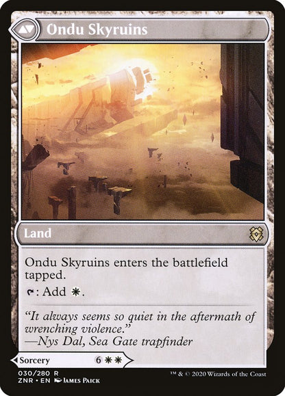 Ondu Inversion // Ondu Skyruins [Zendikar Rising] Foil