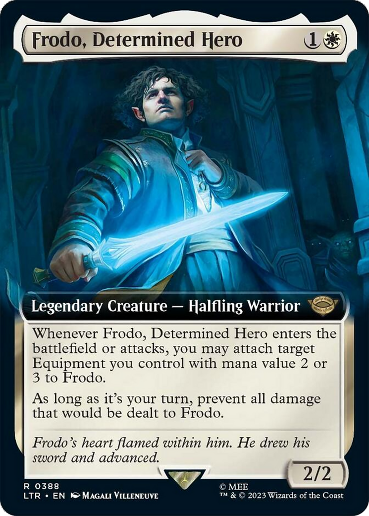Frodo, Determined Hero (Extended Art) [The Lord of the Rings: Tales of Middle-Earth] Foil