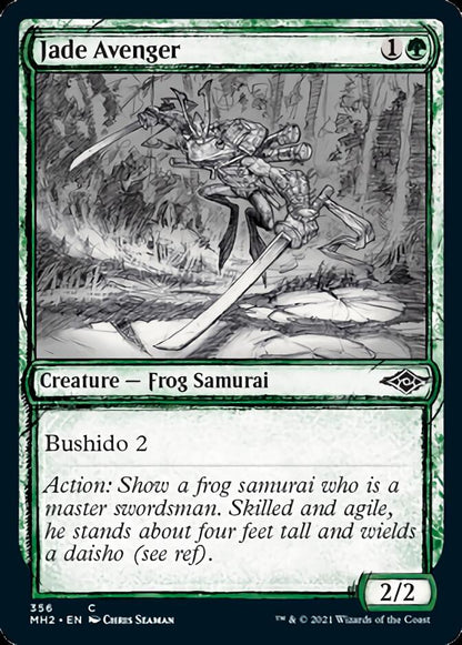 Jade Avenger (Sketch) [Modern Horizons 2] Foil