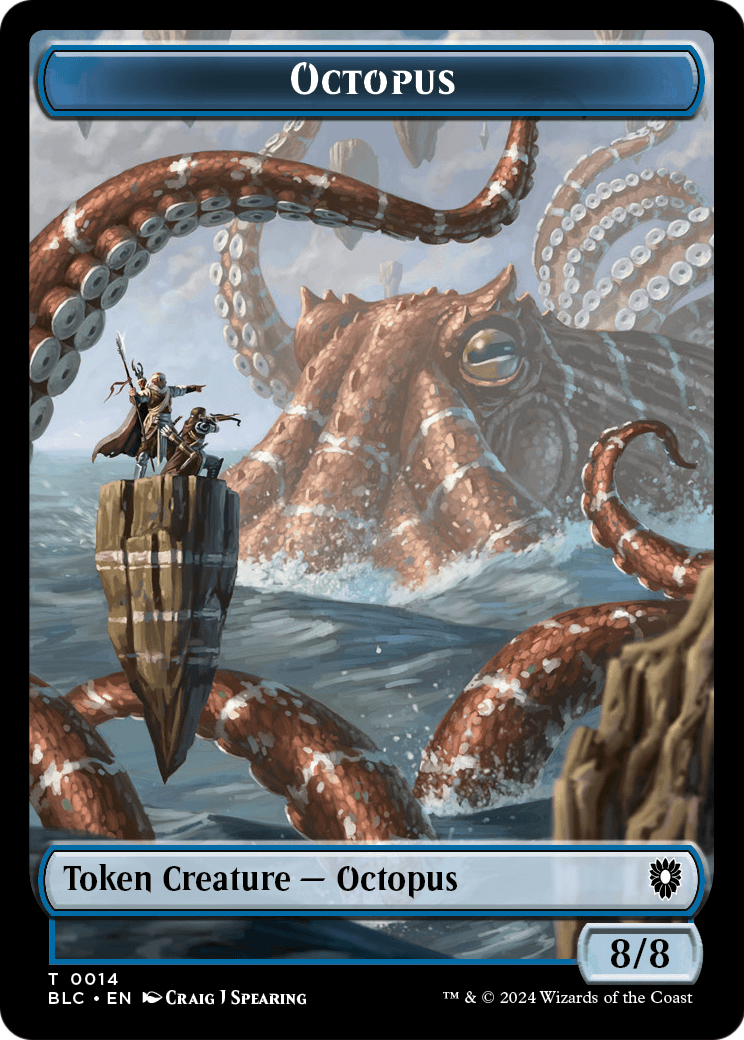 Octopus  [Bloomburrow Commander Tokens] Foil