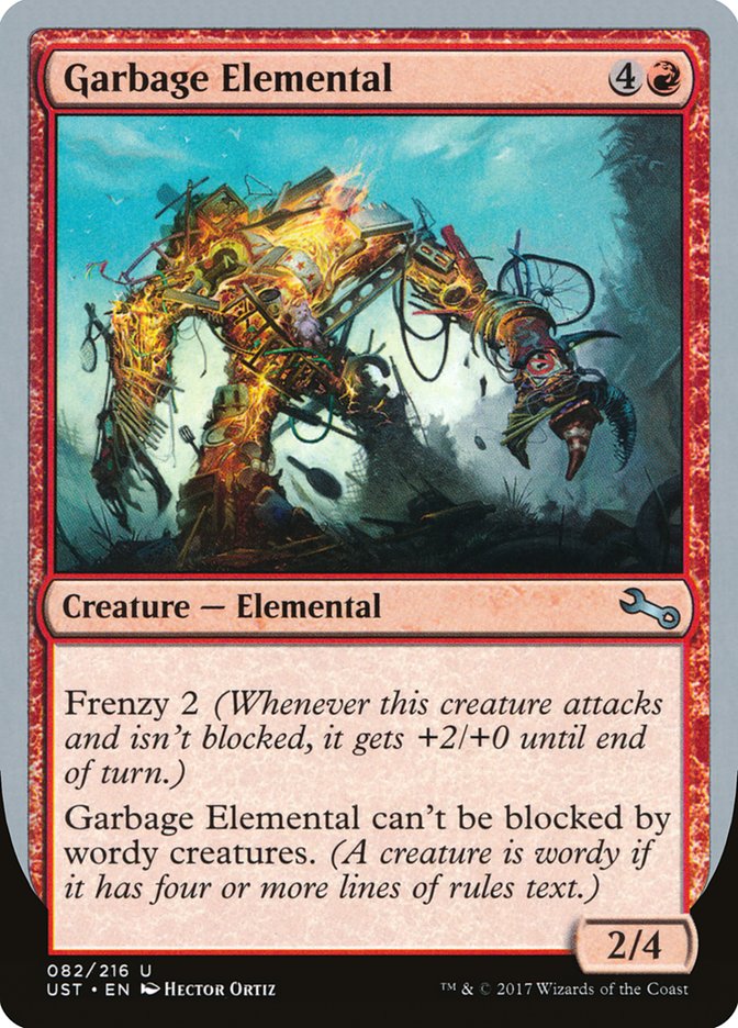 Garbage Elemental (2/4 Creature) [Unstable] Foil