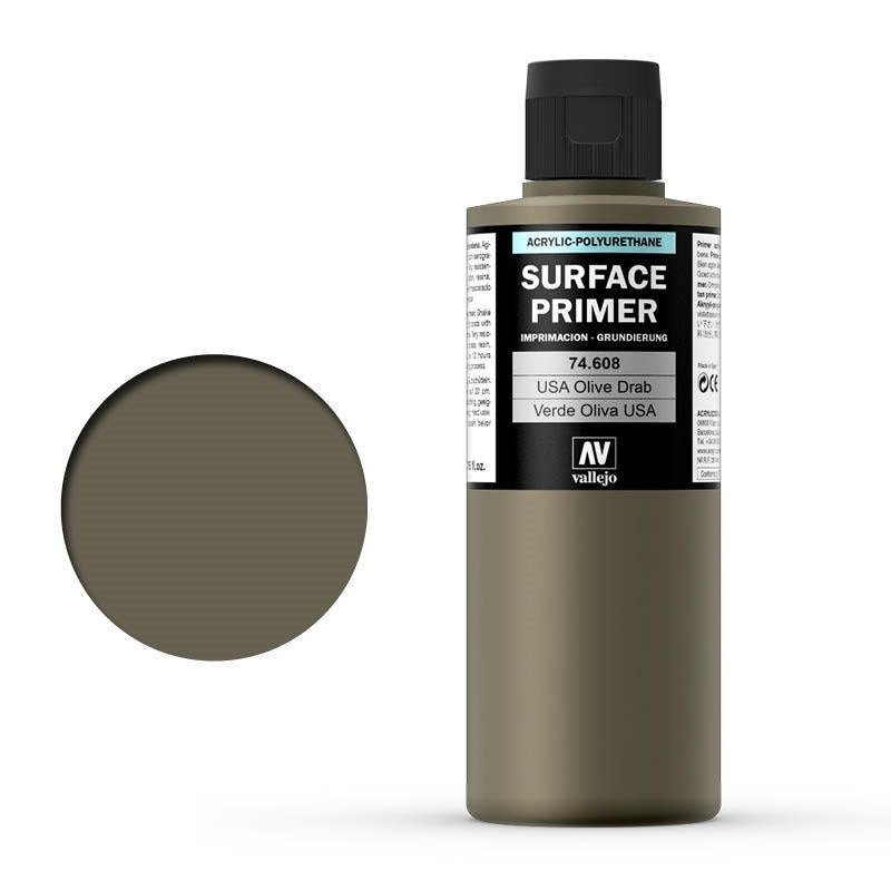 Vallejo - Surface Primer - US Olive Drab 200ml