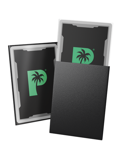 Palms Off Gaming Blackout Deck Sleeves 100pc Black MATTE