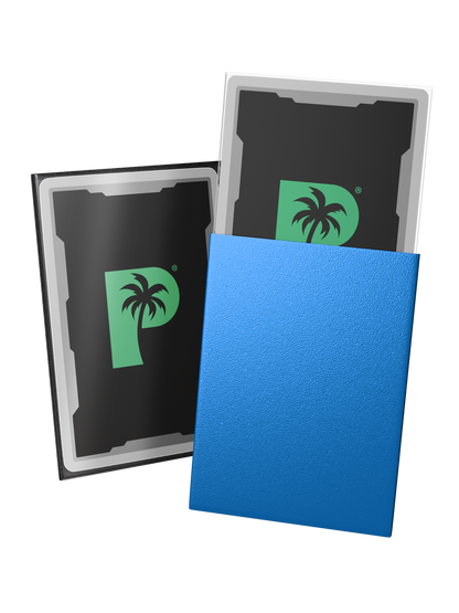 Palms Off Gaming Blackout Deck Sleeves 100pc Blue MATTE