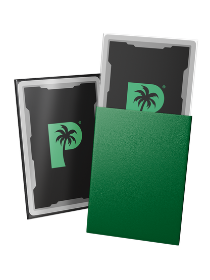 Palms Off Gaming Blackout Deck Sleeves 100pc Green MATTE
