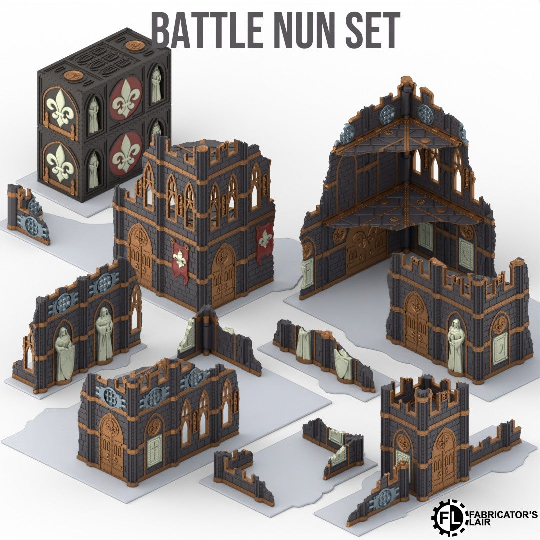 11th Edition Folding Terrain - Battle Nun Set (Made to Order)