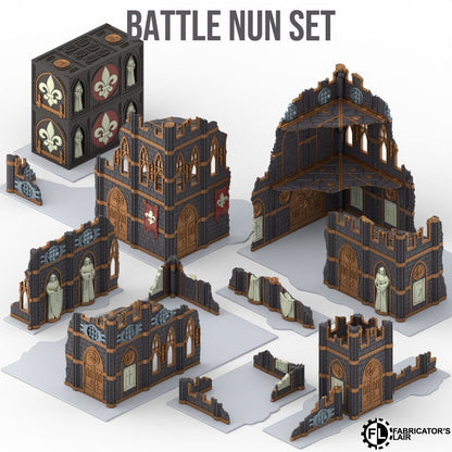 11th Edition Folding Terrain - Battle Nun Set (Made to Order)