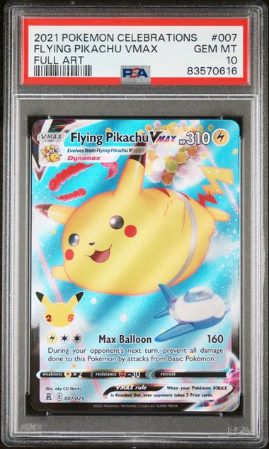 Flying Pikachu VMAX Pokemon Celebrations #007 PSA 10