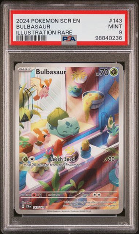 Bulbasaur Stellar Crown #143 PSA 9