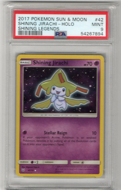 Shining Jirachi Holo Shining Legends #42 PSA 9