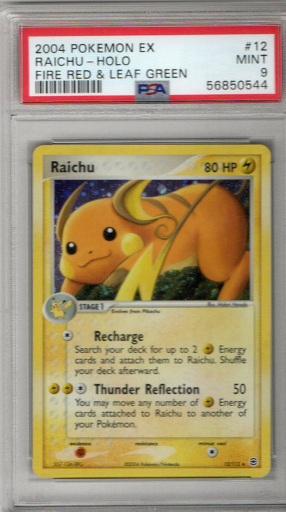 Raichu Fire Red & Leaf Green #12 PSA 9