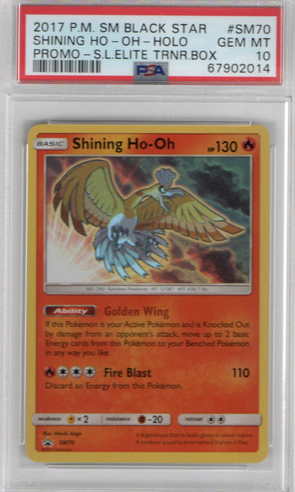 Shining Ho-Oh Promo-S.L Elite Trainer Box #SM70 PSA 10