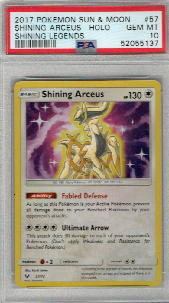 Shining Arceus Shining Legends #57 PSA 10