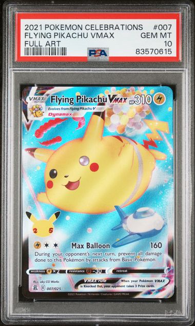 Flying Pikachu VMAX Pokemon Celebrations #007 PSA 10