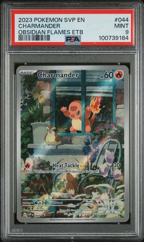 Charmander Obsidian Flames Elite Trainer Box Promo #044 PSA 9