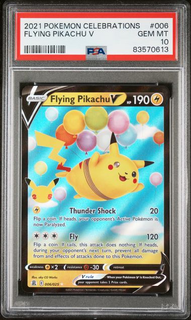 Flying Pikachu V Pokemon Celebrations #006 PSA 10