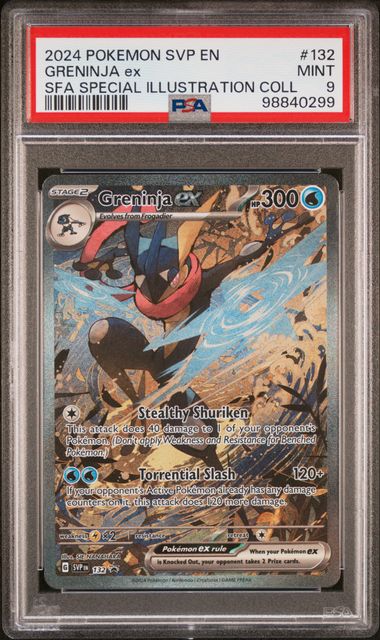 Greninja EX SVP Promo #132 PSA 9