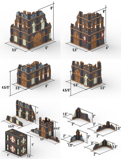 11th Edition Folding Terrain - Battle Nun Set (Made to Order)