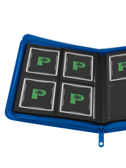 Collector's Series 4 Pocket Zip Trading Card Binder - BLUE