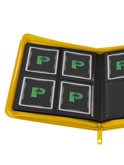Collector's Series 4 Pocket Zip Trading Card Binder - YELLOW