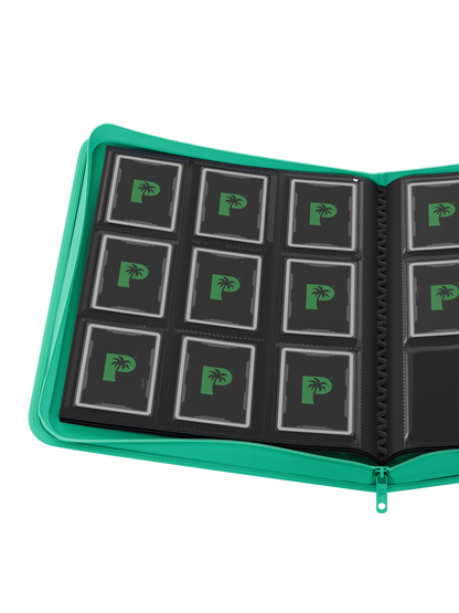 Collector's Series 9 Pocket Zip Trading Card Binder - TURQUOISE