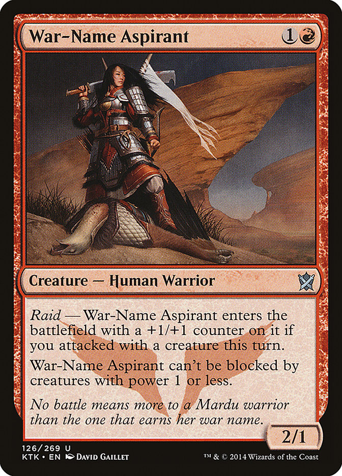 War-Name Aspirant [Khans of Tarkir] Foil