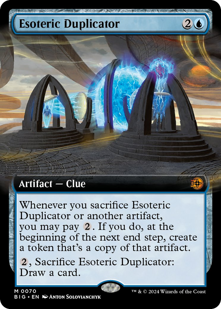 Esoteric Duplicator (Extended Art) [Outlaws of Thunder Junction: The Big Score] Foil
