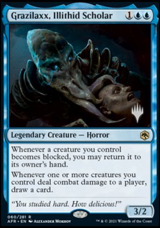 Grazilaxx, Illithid Scholar (Promo Pack) [Dungeons & Dragons: Adventures in the Forgotten Realms Promos] Foil