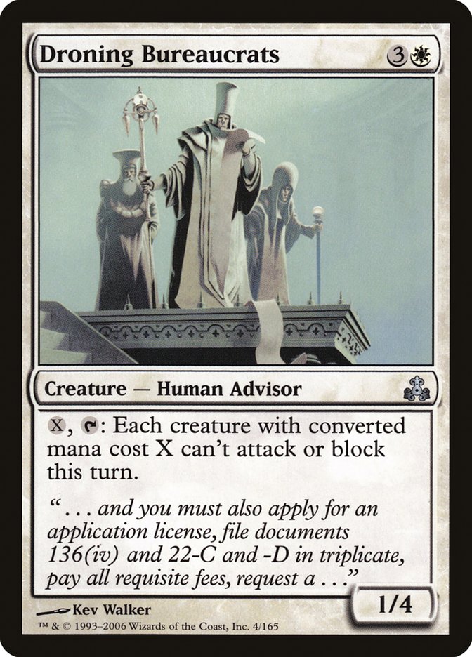 Droning Bureaucrats [Guildpact] Foil