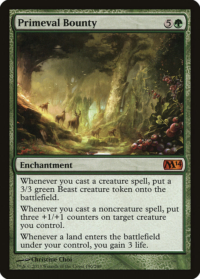 Primeval Bounty [Magic 2014] Foil