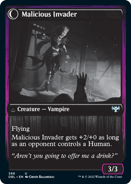 Innocent Traveler // Malicious Invader [Innistrad: Double Feature] Foil