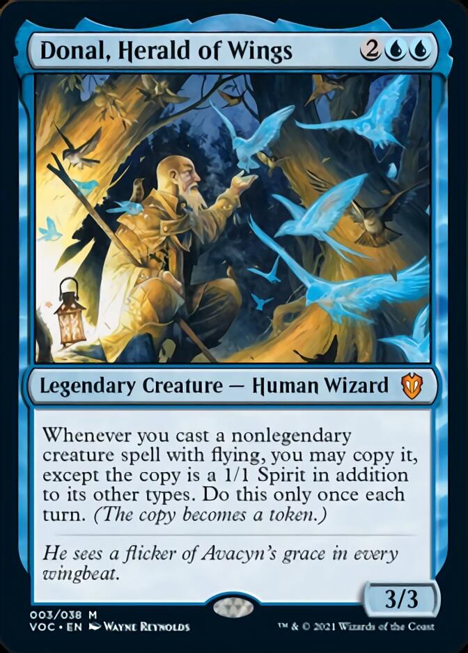 Donal, Herald of Wings [Innistrad: Crimson Vow Commander] Foil