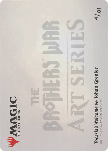 Tocasia's Welcome // Tocasia's Welcome  [The Brothers' War Art Series] (Borderless) Foil