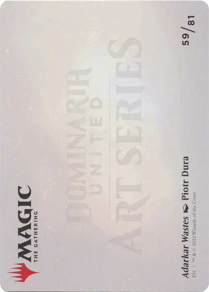 Adarkar Wastes // Adarkar Wastes  [Dominaria United Art Series] (Borderless) Foil
