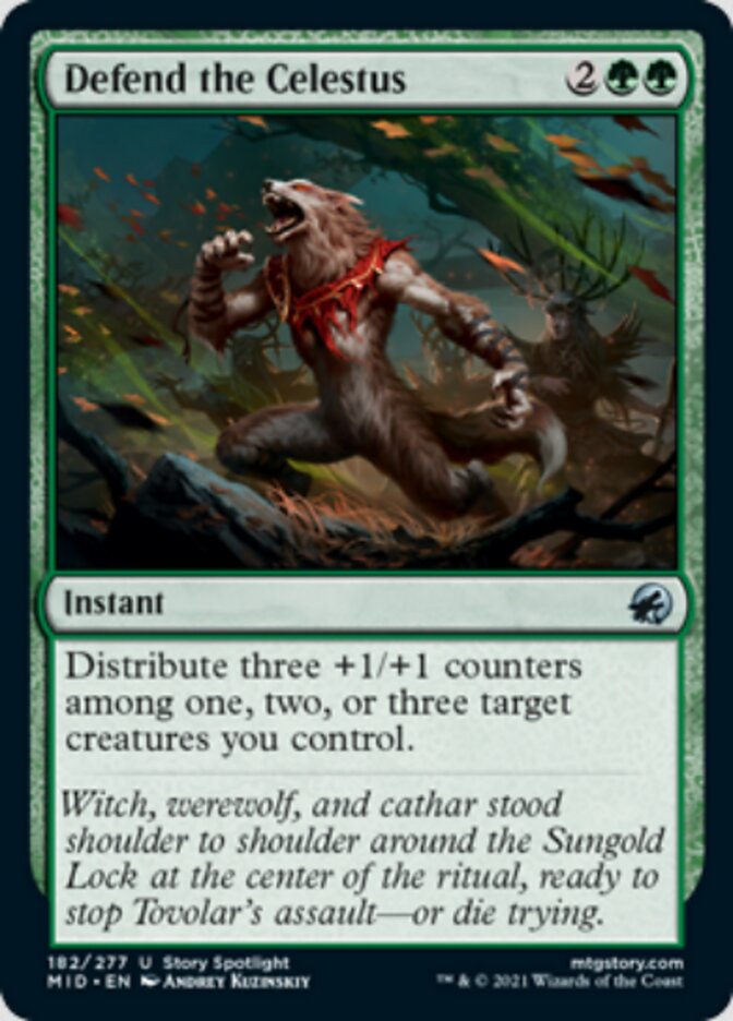 Defend the Celestus [Innistrad: Midnight Hunt] Foil