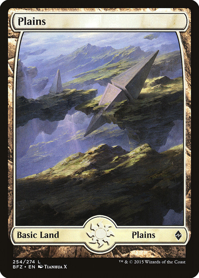 Plains (254) (Full Art) [Battle for Zendikar] Foil