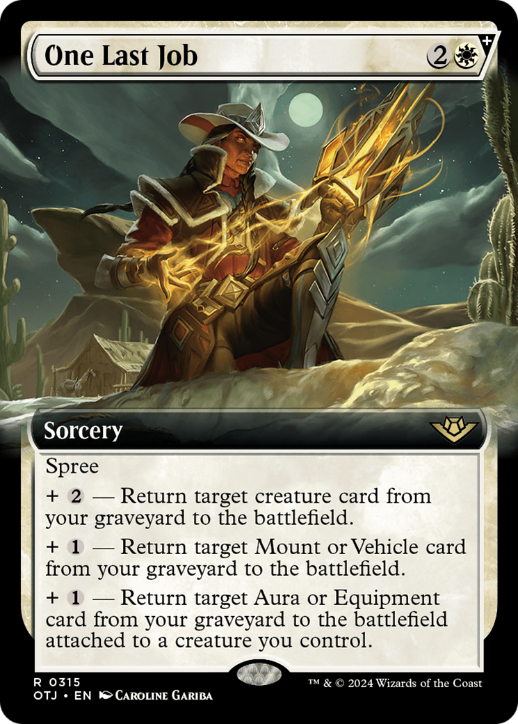 One Last Job (Extended Art) [Outlaws of Thunder Junction] Foil
