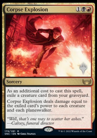 Corpse Explosion (Promo Pack) [Streets of New Capenna Promos] Foil