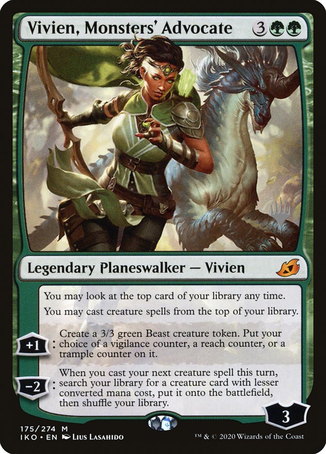 Vivien, Monsters' Advocate (Promo Pack) [Ikoria: Lair of Behemoths Promos] Foil