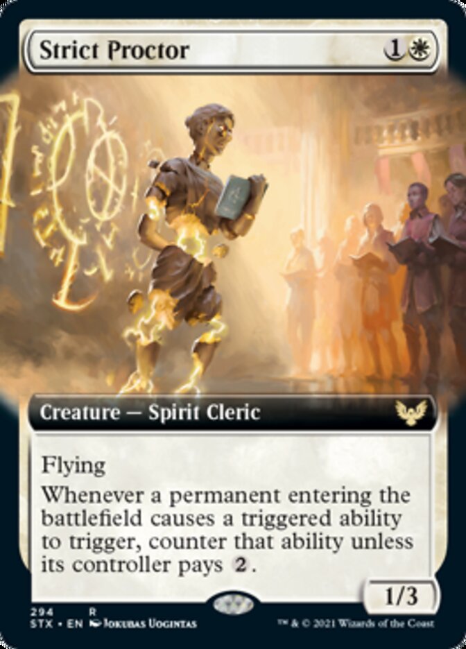 Strict Proctor (Extended Art) [Strixhaven: School of Mages] Foil
