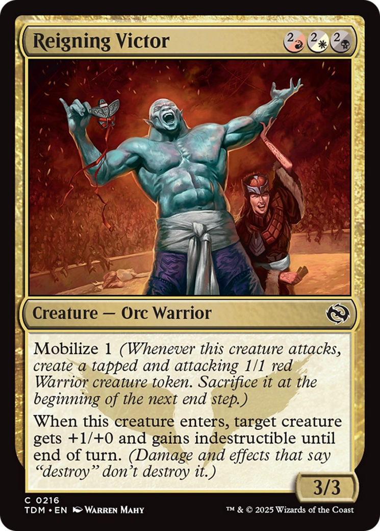 Reigning Victor [Tarkir: Dragonstorm] Foil